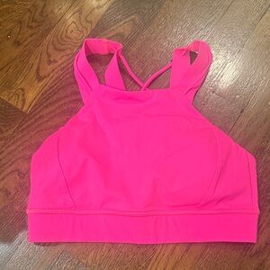 Lululemon neon pink sports bra. Size 8